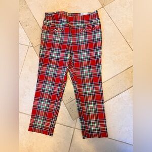 Crown & Ivy Red Plaid Woman’s Pants